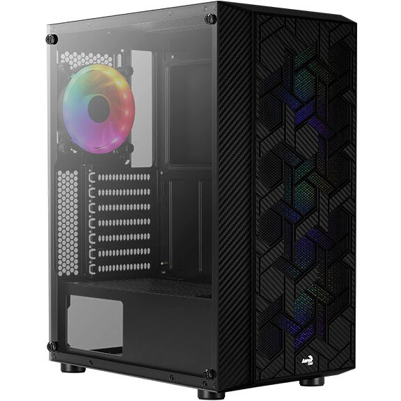Boitiers PC AeroCool Hive FRGB Black - Hive-G-BK-v2