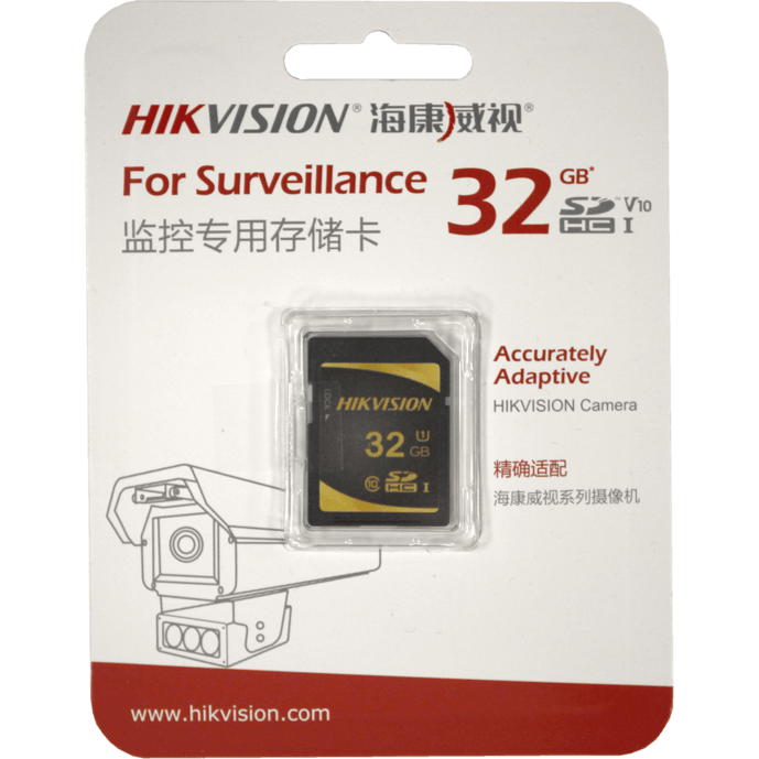 Atmiņas kartes 32Gb SD Hikvision P10  (HS-SD-P10/32G)
