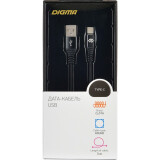 Kabelis USB - USB Type-C, 3m, Digma 1080449 Black