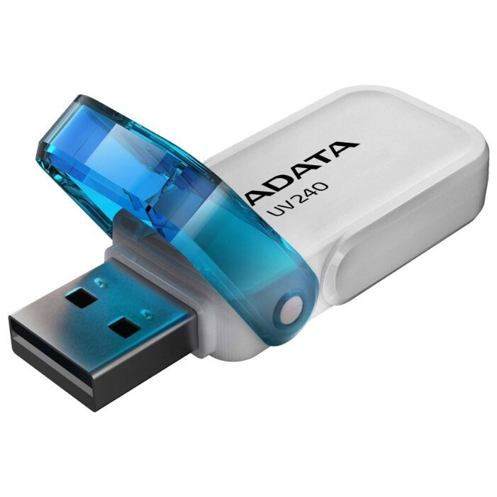 USB zibatmiņa ADATA UV240 32Gb White (AUV240-32G-RWH) - foto 2