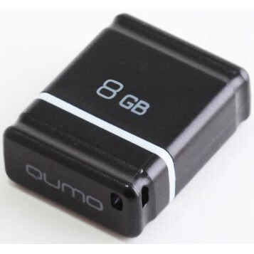 USB zibatmiņa 8Gb QUMO Nano Black - QM8GUD-NANO-B