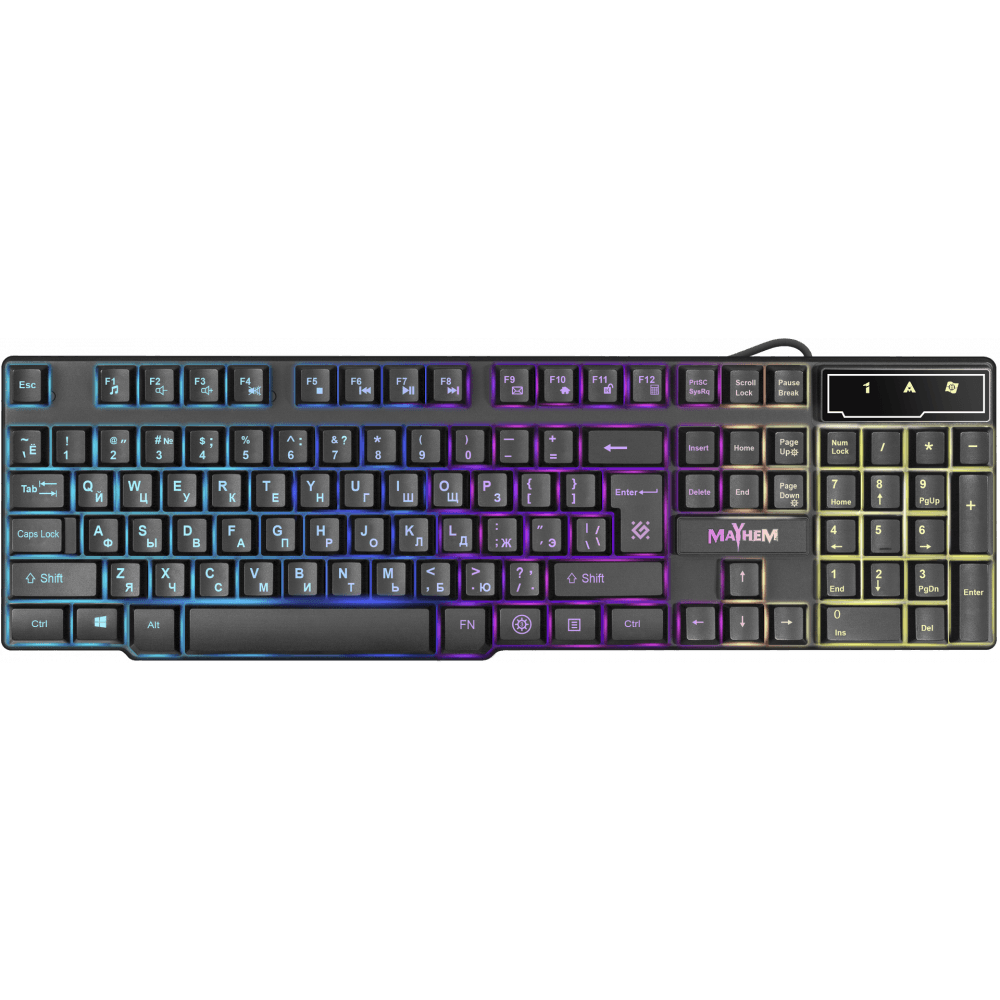 Clavier Defender Mayhem GK-360DL Black (45360)