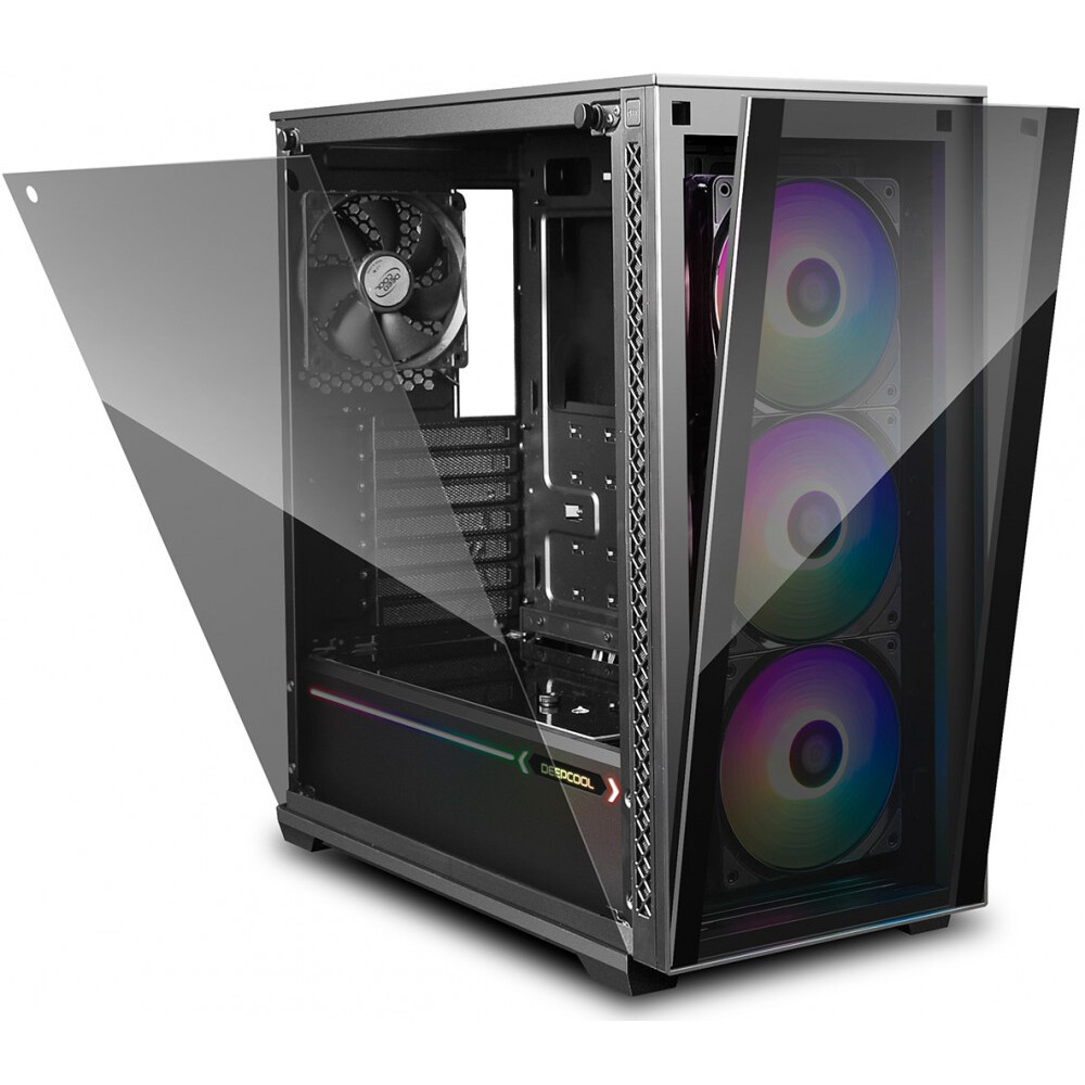 Datoru korpuss DeepCool MATREXX 70 ADD-RGB 3F Black - DP-ATX-MATREXX70-BKG0P-3F - foto 2