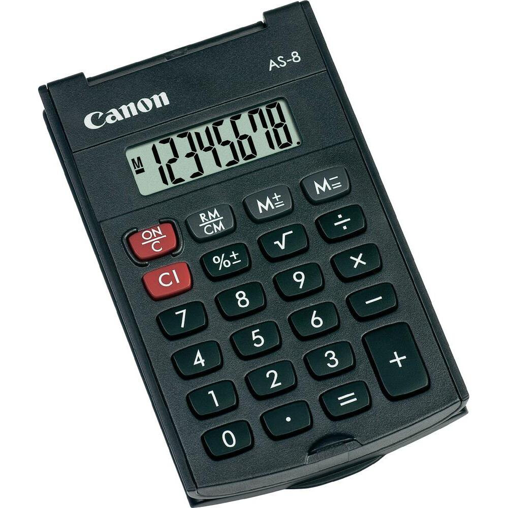 Calculatrice Canon AS-8 Black - 4598B001