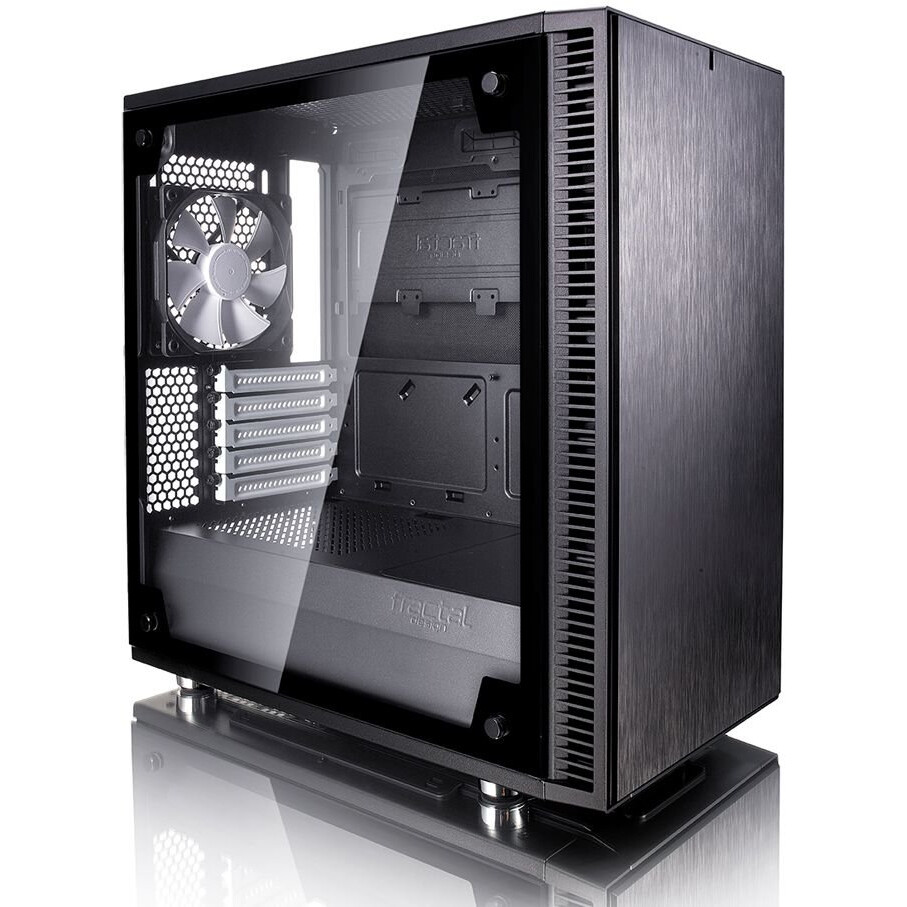 Datoru korpuss Fractal Design Define Mini C TG Black - FD-CA-DEF-MINI-C-BK-TG - foto 3