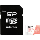 Atmiņas kartes 256Gb MicroSD Silicon Power Superio A1 + SD adapter (SP256GBSTXDV3V20SP)