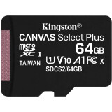 Atmiņas kartes Kingston MicroSD 64Gb Canvas Select Plus (SDCS2/64GBSP)