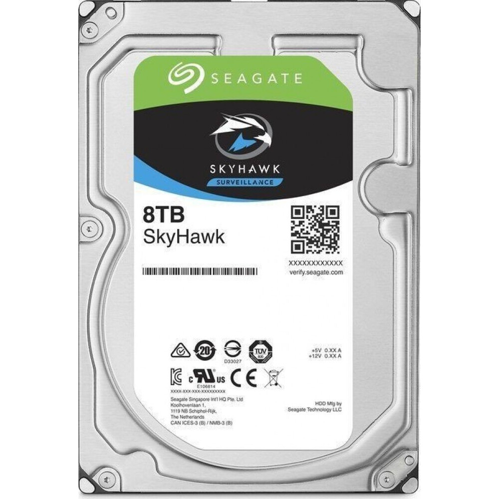 Cietais disks 8Tb SATA-III Seagate SkyHawk Surveillance (ST8000VX004)