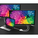 Pārejas savienojums USB Type-C - HDMI/VGA + USB 3.0 + USB-C power, j5create JCA175