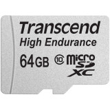 Atmiņas kartes 64Gb MicroSD Transcend + SD adapter (TS64GUSDXC10V)