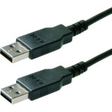 Kabelis USB 2.0 A (M) - A (M), 1.8m, 5bites UC5009-018C