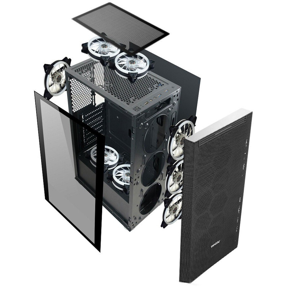 Datoru korpuss Ginzzu CL500 Black - foto 6