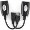 USB pagarinātājs Gembird USB 2.0 A (M) - LAN - USB 2.0 A (F) (UAE-30M) - foto 2