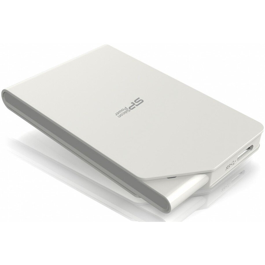 Ārējie cietie diski un SSD 1Tb Silicon Power Stream S03 White (SP010TBPHDS03S3W)