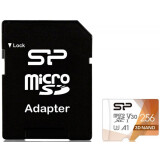 Atmiņas kartes 256Gb MicroSD Silicon Power Superior Pro + SD adapter (SP256GBSTXDU3V20AB)