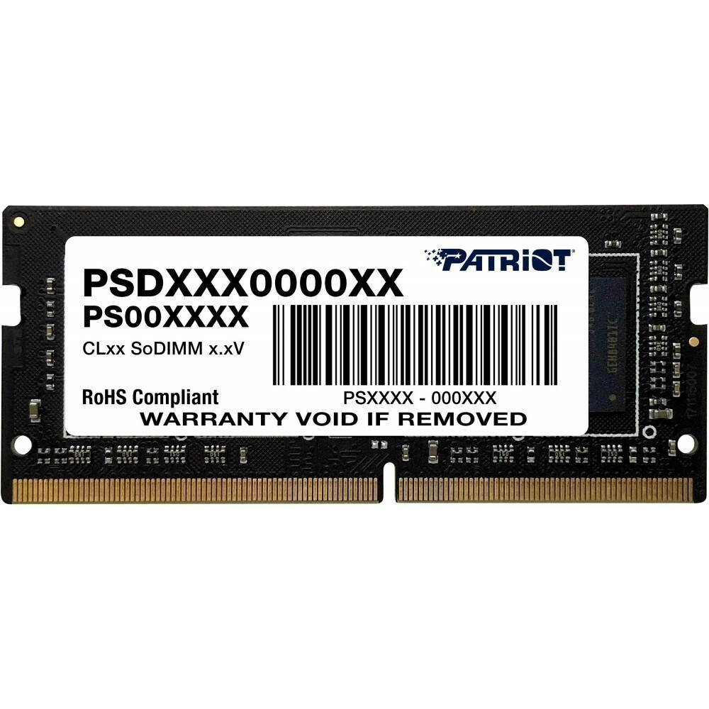 Operatīvā atmiņa 4Gb DDR4 2666MHz Patriot Signature SO-DIMM (PSD44G266682S) - foto 2
