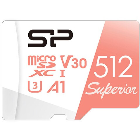 La carte mémoire 512Gb MicroSD Silicon Power Superior (SP512GBSTXDV3V20)