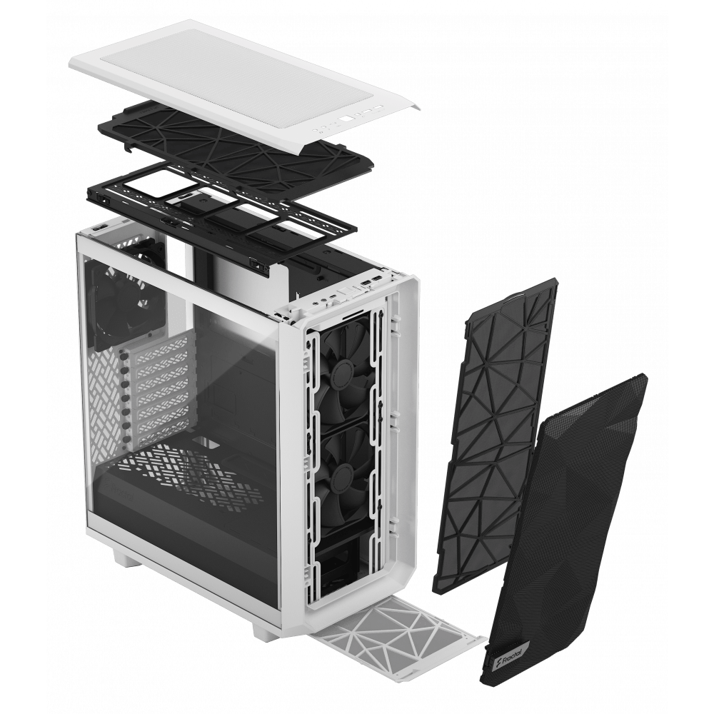 Datoru korpuss Fractal Design Meshify 2 Compact TG White - FD-C-MES2C-05 - foto 16