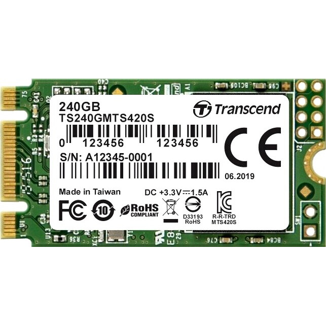 SSD-Speicher 240GB Transcend MTS420 (TS240GMTS420S)