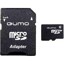 Atmiņas kartes 128Gb MicroSD QUMO + SD adapter (QM128GMICSDXC10U1)
