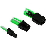 Adapter PCI-E 6-pin - PCI-E 6+2-pin, 0.3м, Nanoxia NXP683EGW