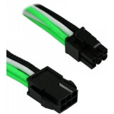 Adapter PCI-E 6-pin - PCI-E 6+2-pin, 0.3м, Nanoxia NXP683EGWS