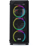 Datoru korpuss Powercase Mistral Z4 Mesh RGB Black (CMIZB-R4)