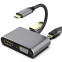 Pārejas savienojums USB Type-C - HDMI/USB3.0/USB Type-C/VGA, Telecom TUC055