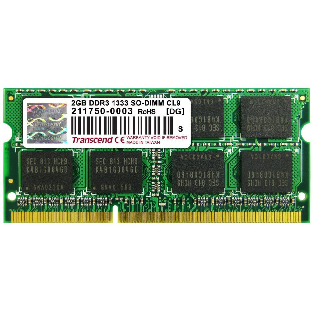 Operatīvā atmiņa 2Gb DDR-III 1333MHz Transcend SO-DIMM (TS256MSK64V3U)