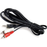 Kabelis 3.5 Jack (M) - 2xRCA (M), 1.8m, VCOM VAV7183-1.8M