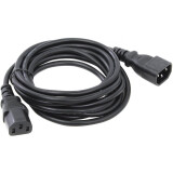 Barošanas kabelis IEC-320-C13 - IEC-320-C14, 3m, VCOM CE001-CU0.5-3M