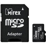 Atmiņas kartes 16Gb MicroSD Mirex + SD adapter (13613-ADSUHS16)