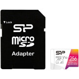 Atmiņas kartes 256Gb MicroSD Silicon Power Elite + SD adapter (SP256GBSTXBV1V20SP)