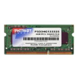 Operatīvā atmiņa 4Gb DDR-III 1333MHz Patriot SO-DIMM (PSD34G13332S)