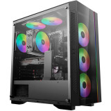Datoru korpuss DeepCool MATREXX 55 V3 ADD-RGB 3F Black (DP-ATX-MATREXX55V3-AR-3F)