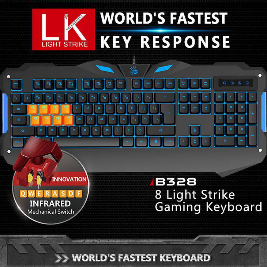 Tastatūra A4Tech Bloody B328 Black - foto 4