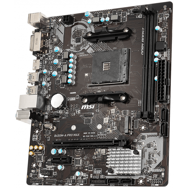 Pamatplate MSI B450M-A PRO MAX - foto 2