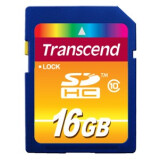 Carte mémoire 16Gb SD Transcend (TS16GSDHC10)