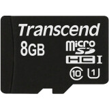 Atmiņas kartes 8Gb MicroSD Transcend (TS8GUSDCU1)