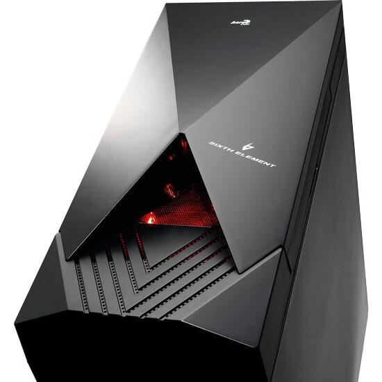 Datoru korpuss AeroCool Sixth Element Black/Red - foto 7