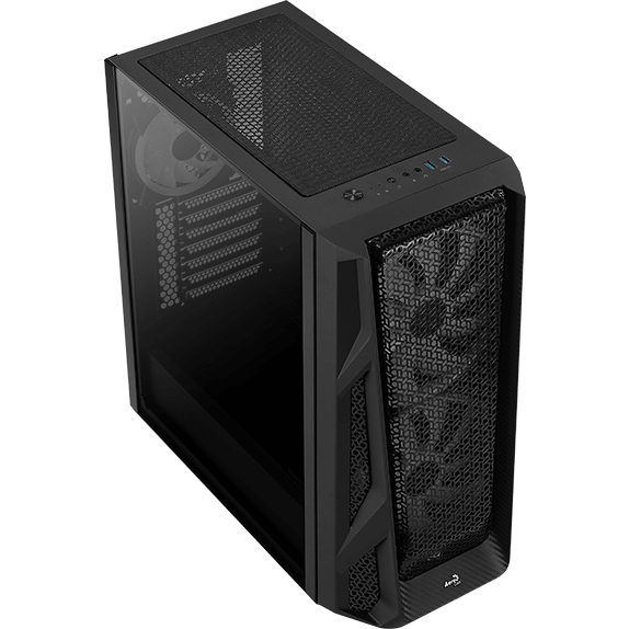Datoru korpuss AeroCool AirHawk Duo Black - 4710562752434 - foto 3