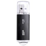 USB zibatmiņa 64Gb Silicon Power Blaze B02 Black (SP064GBUF3B02V1K)