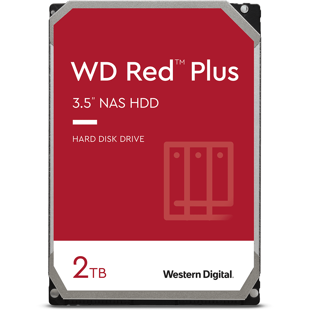 Cietais disks 2Tb SATA-III WD Red Plus (WD20EFZX)