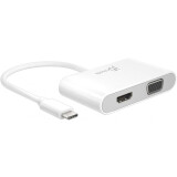 Pārejas savienojums USB Type-C - HDMI/VGA + USB 3.0 + USB-C power, j5create JCA175