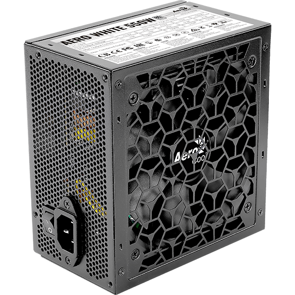 Barošanas bloks 550W AeroCool Aero White