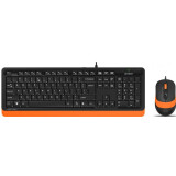 Tastatūra + pele A4Tech Fstyler F1010 Black/Orange