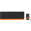 Tastatūra + pele A4Tech Fstyler FG1010 Black/Orange