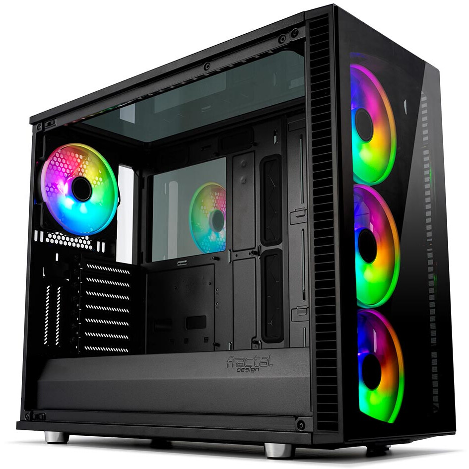 Datoru korpuss Fractal Design Define S2 Vision RGB TG Blackout - FD-CA-DEF-S2V-RGB-BKO-TGD - foto 3