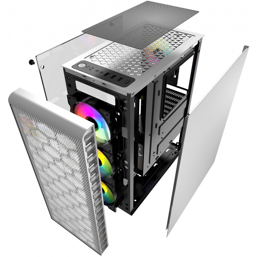 Datoru korpuss Powercase Mistral Z4С White - CMIZ4CW-L4 - foto 7