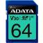 Carte mémoire 64GB SD ADATA  Premier Pro (ASDX64GUI3V30S-R)